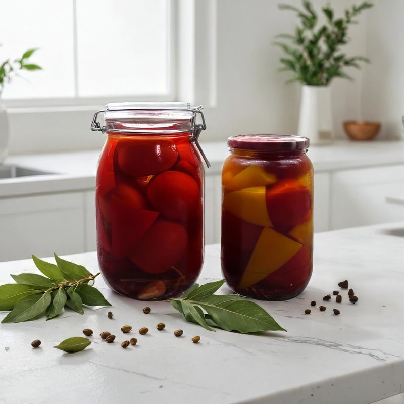 Маринованные помидоры c болгарским перцем